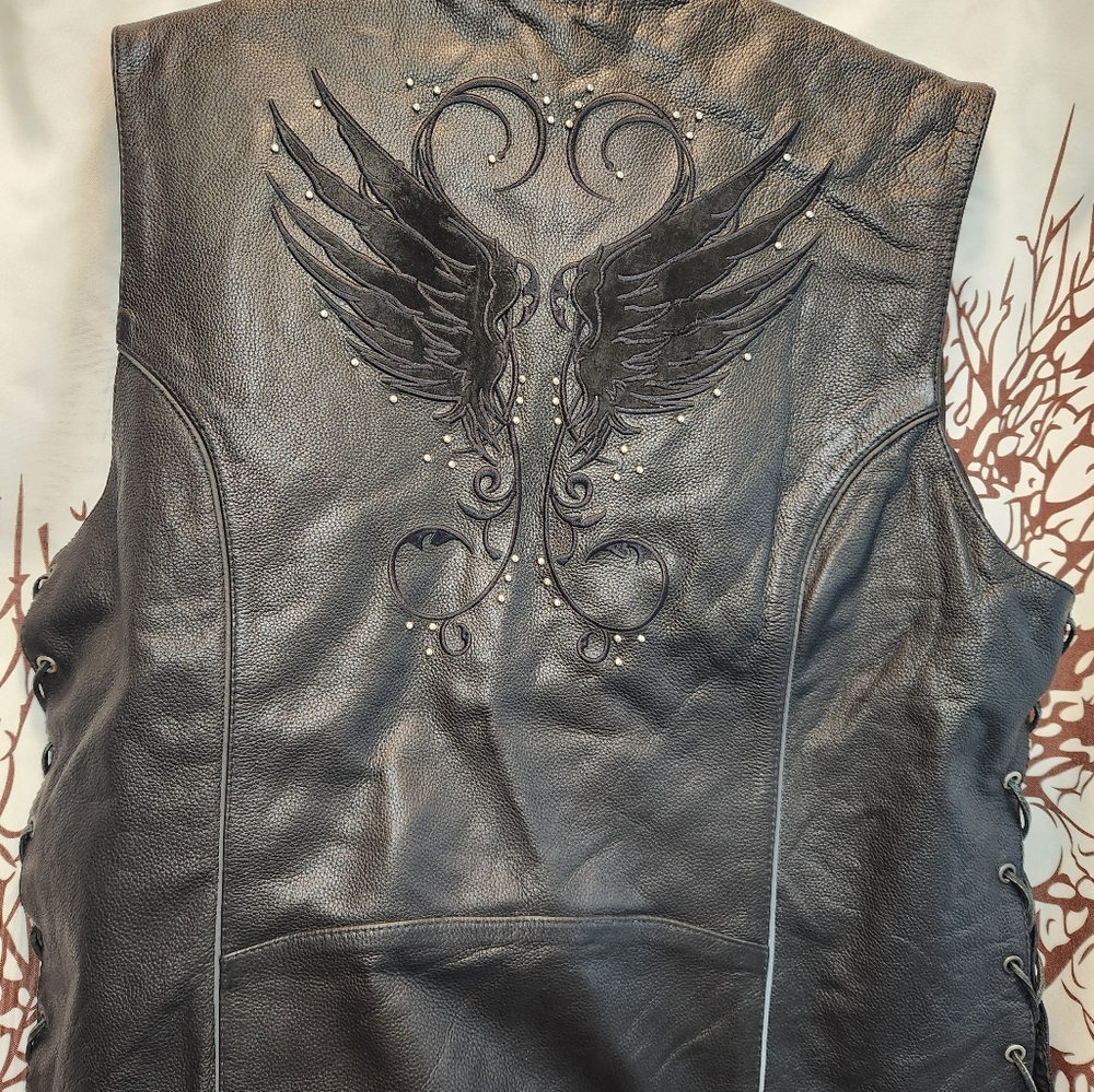 4X Ladies Leather Vest